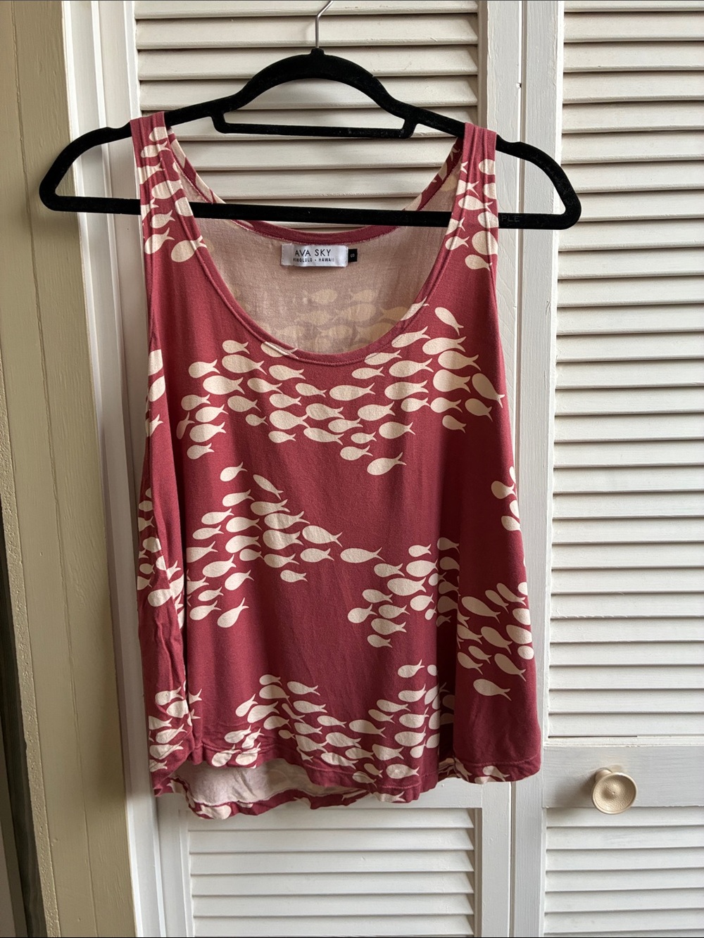 Ava Sky Fish Print Tank Top
